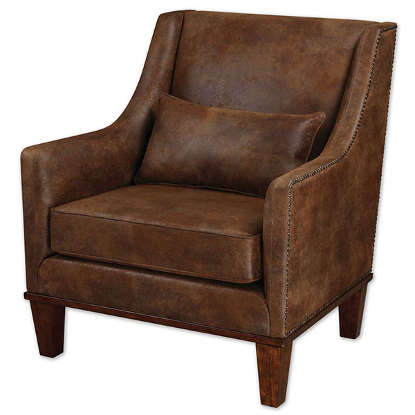 Clay Leather Armchair - Click Image to Close