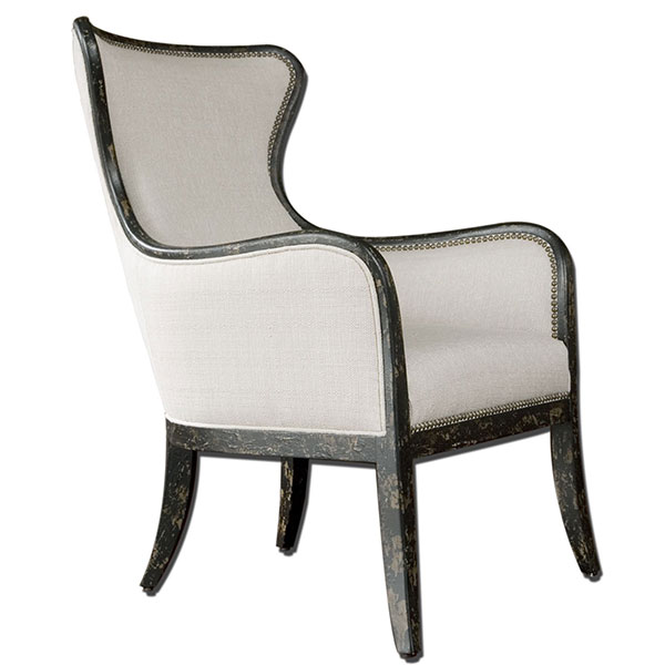 Sandy Wing Back Armchair - Click Image to Close