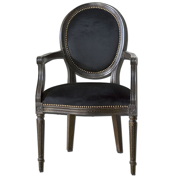 Cecily Black Occasional Armchair - Click Image to Close