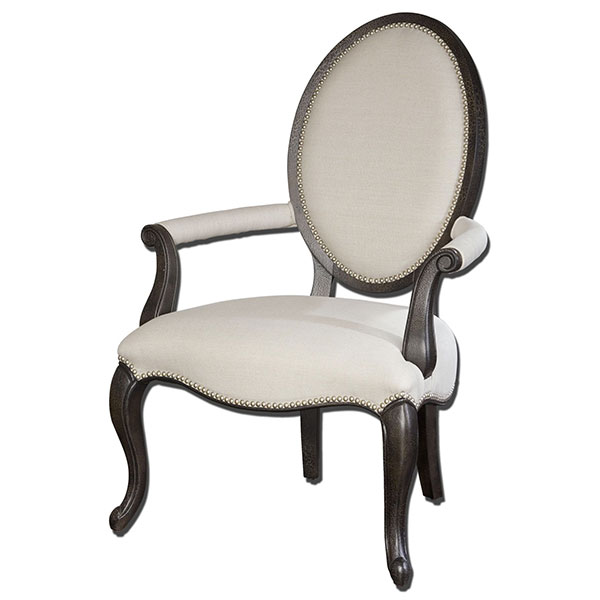 Anne Linen Occasional Armchair - Click Image to Close