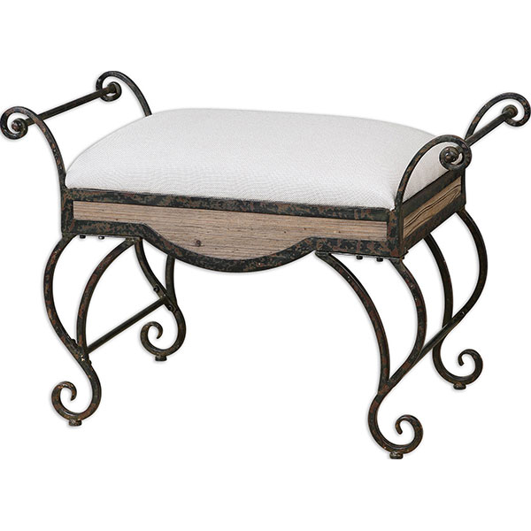 Bryn Metal Small Bench - Click Image to Close