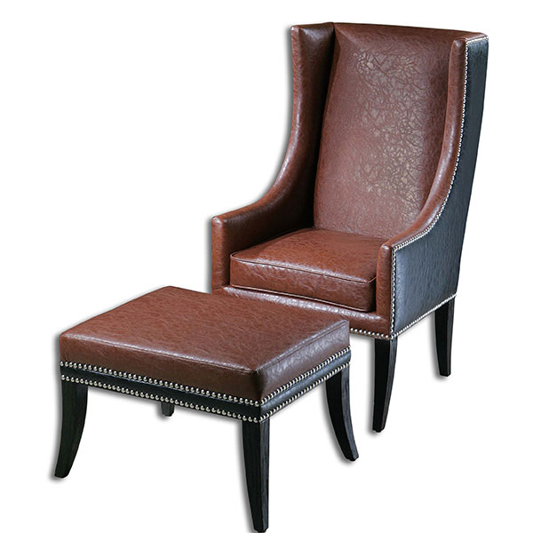 Detrick Leather ArmChair - Click Image to Close