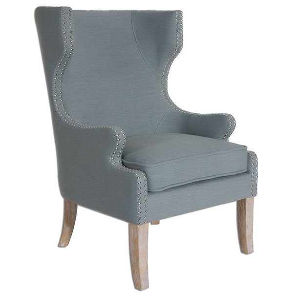 Graycie High Back Wing Chair - Click Image to Close