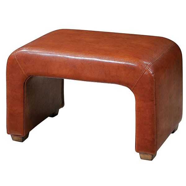 Pennie Leather Bench - Click Image to Close