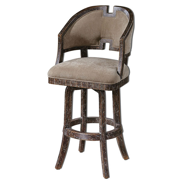 Onora Weathered Barstool - Click Image to Close