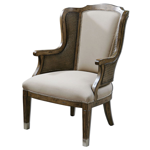 Nessa High Back Wing Chair - Click Image to Close