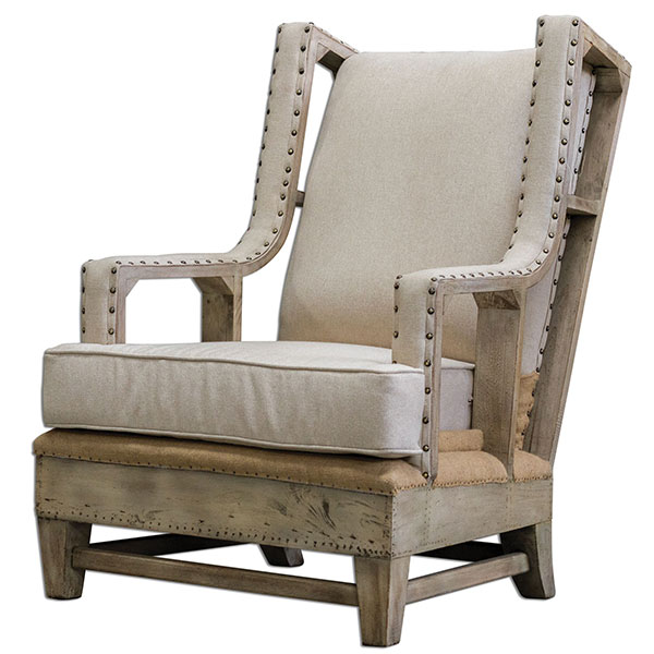 Schafer Linen Armchair - Click Image to Close