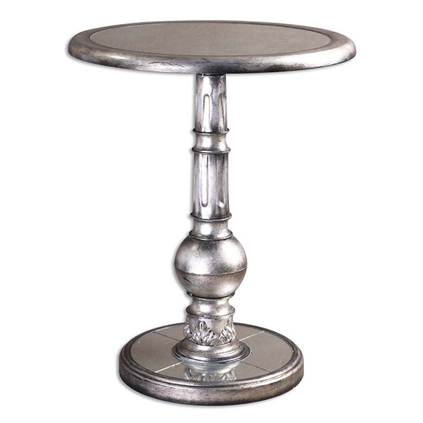 Baina Silver Accent Table - Click Image to Close