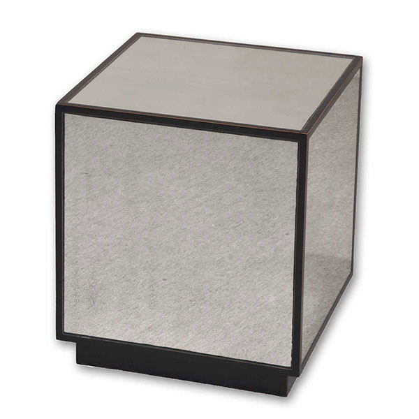 Matty Mirrored Cube Table - Click Image to Close