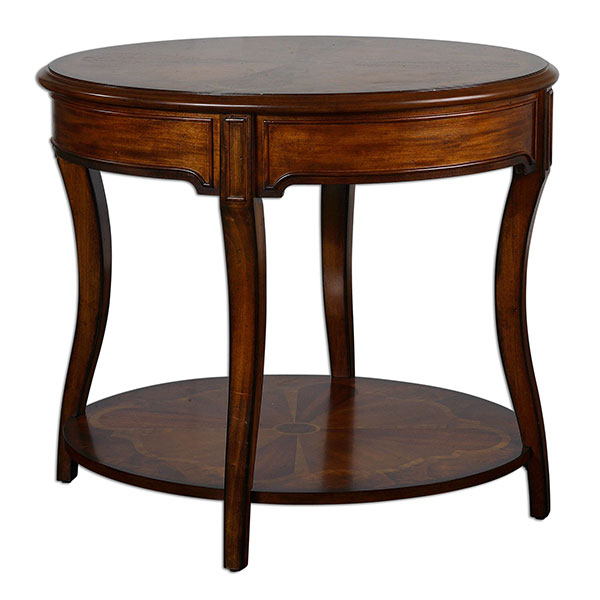 Corianne Round Lamp Table - Click Image to Close