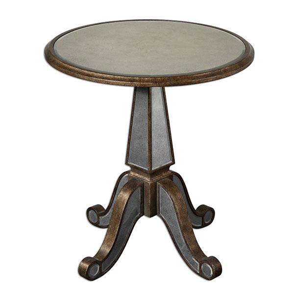 Eraman Mirrored Accent Table - Click Image to Close