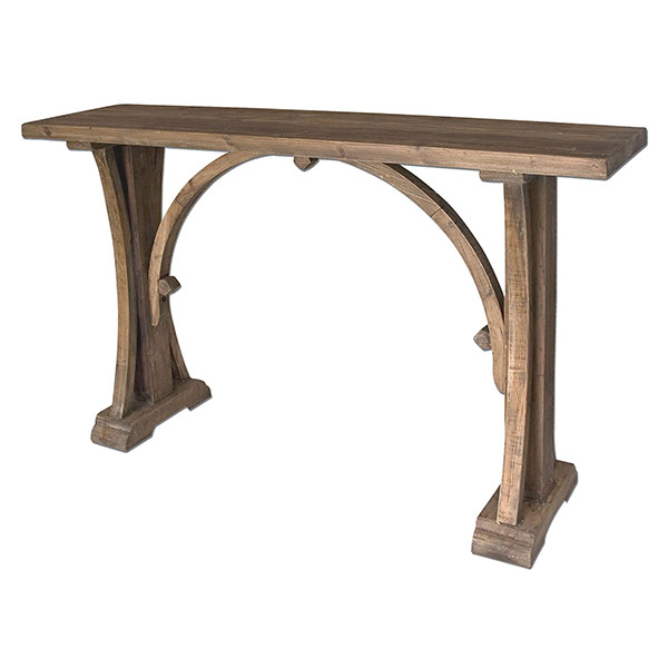 Genessis Reclaimed Wood Console Table - Click Image to Close