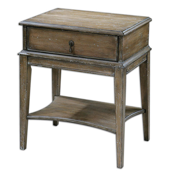 Hanford Weathered Accent Table - Click Image to Close