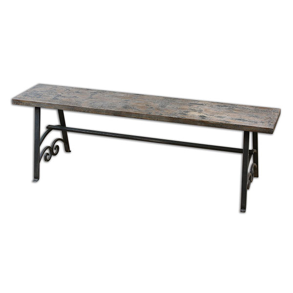Driscoll Wooden Bench - Click Image to Close