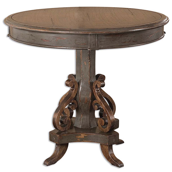 Anya Round Pedestal Table - Click Image to Close