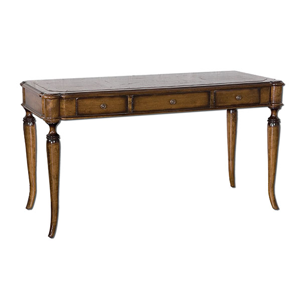Colter Honey Stained Writing Desk - Click Image to Close