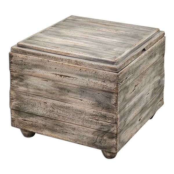 Avner Wooden Cube Table - Click Image to Close