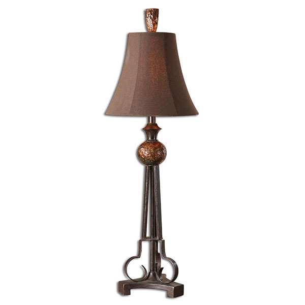 Amarion Distressed Bronze Buffet Lamp - Click Image to Close