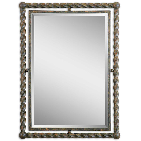 Garrick Wrought Iron Mirror - Click Image to Close