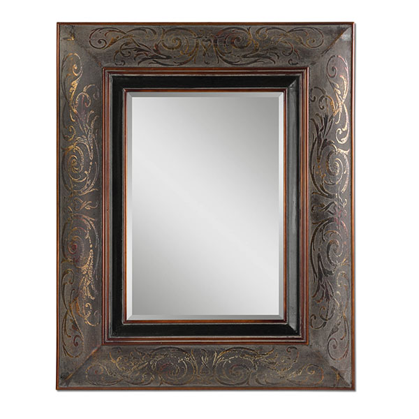 Bovara Rustic Bronze Mirror - Click Image to Close
