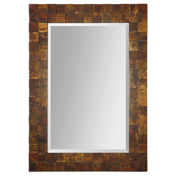 Ambrosia Copper Mosaic Mirror - Click Image to Close