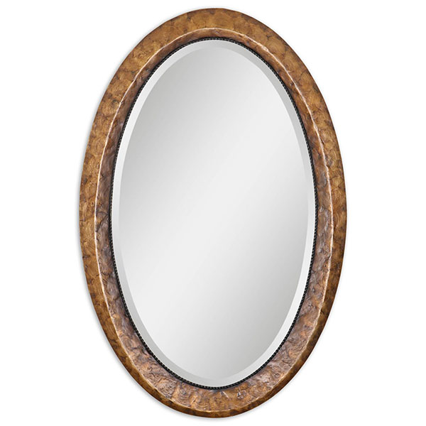 Capiz Oval Vanity Mirror - Click Image to Close