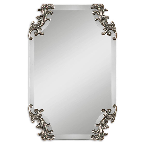 Andretta Baruque Silver Mirror - Click Image to Close