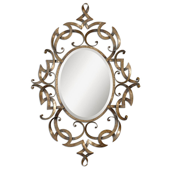 Ameno Antique Gold Mirror - Click Image to Close
