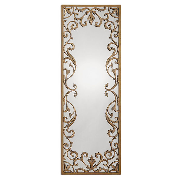 Apricena Decorative Gold Mirror - Click Image to Close