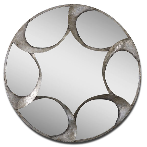 Antique Silver Mirror - Click Image to Close