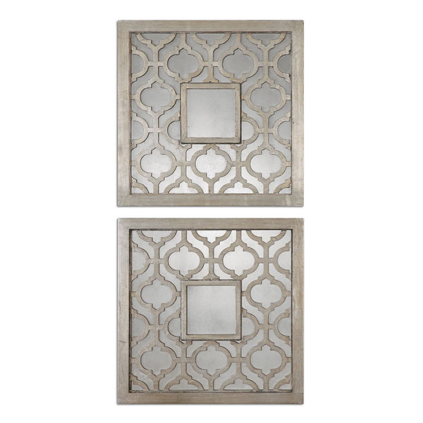 Sorbolo Squares Decorative Mirror Set/2 - Click Image to Close