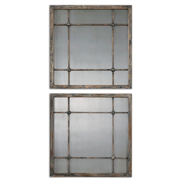 Saragano Square Mirrors Set/2 - Click Image to Close