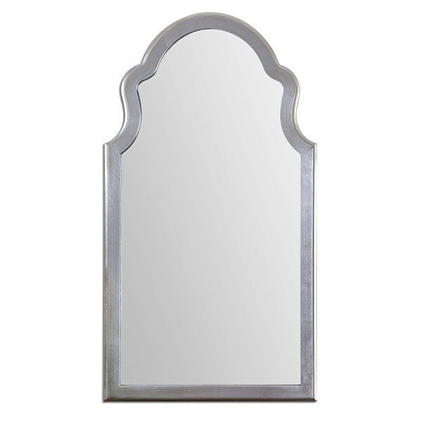 Brayden Arched Silver Mirror - Click Image to Close
