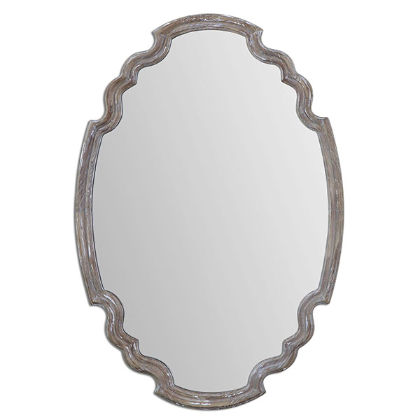 Ludovica Aged Wood Mirror - Click Image to Close