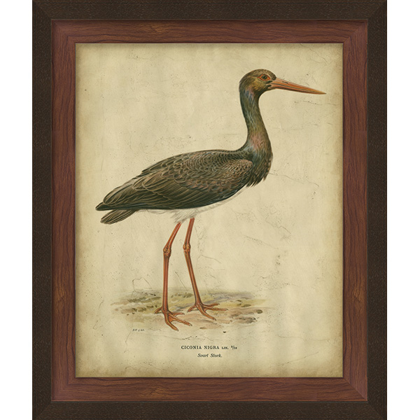 Embellished Vintage Heron I - Click Image to Close