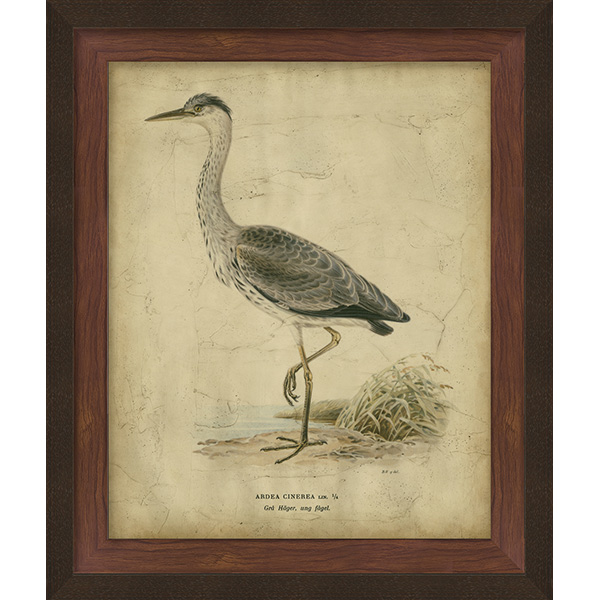 Embellished Vintage Heron II - Click Image to Close