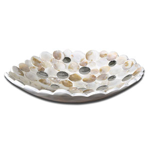 Capiz Shell Accented Bowl