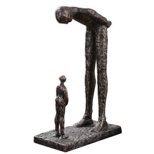 Boy And Giant Sculpture