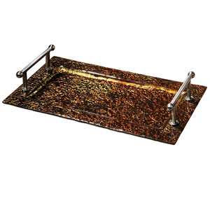 Elektra Copper Glass Tray