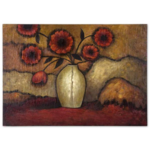 Red Poppies Floral Art