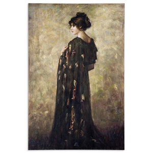 Contemplation Lady Canvas Wall Art