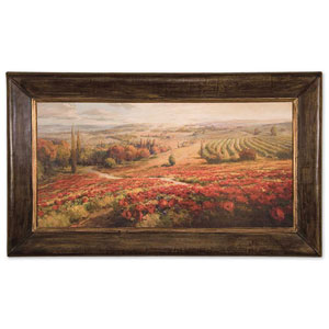 Red Poppy Panorama Framed Art