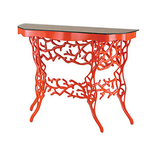 Corail Console Table, Red