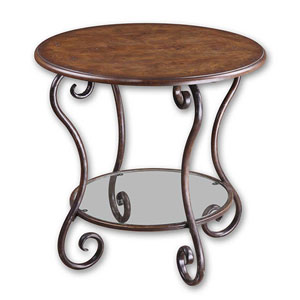 Felicienne Wooden Top Accent Table