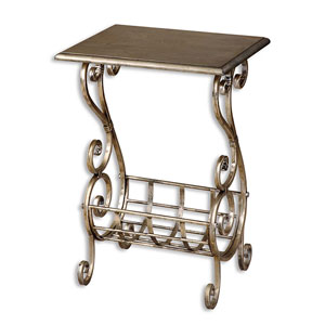 Lilah Silver Leaf Magazine Table