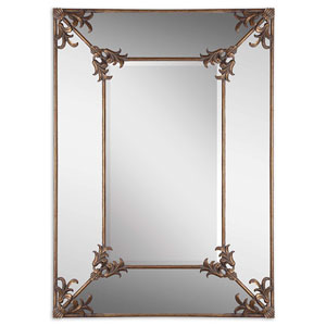 Ansonia Antique Gold Mirror